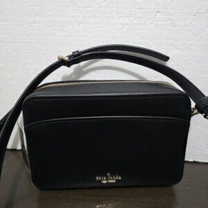 NWT Kate Spade New York Lauryn Black Safiano Leather Camera Bag $299